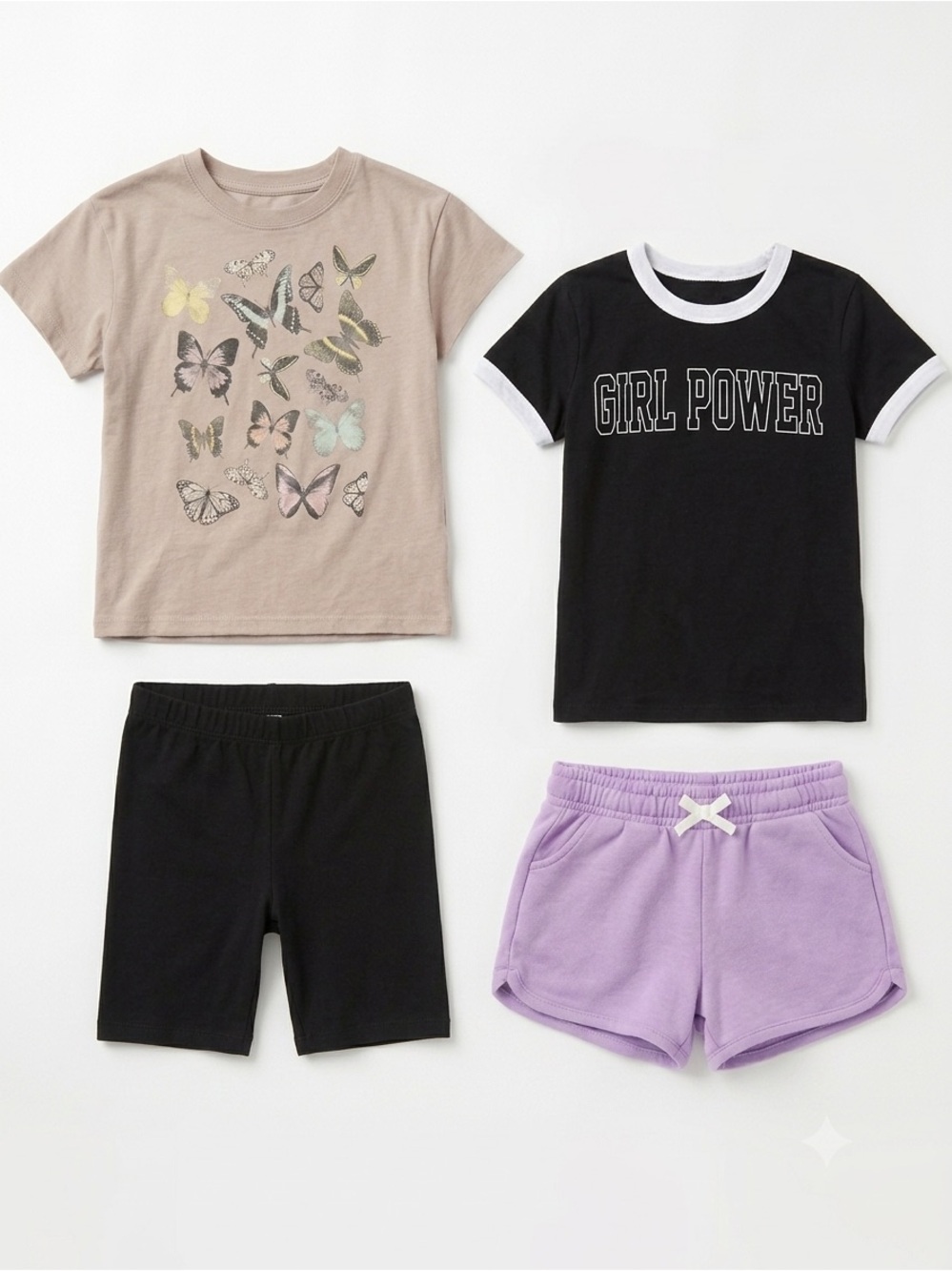 Art Class Target Girls Summer Mix Match Outfit Lot Size S 6/6X 7 Tees Shorts